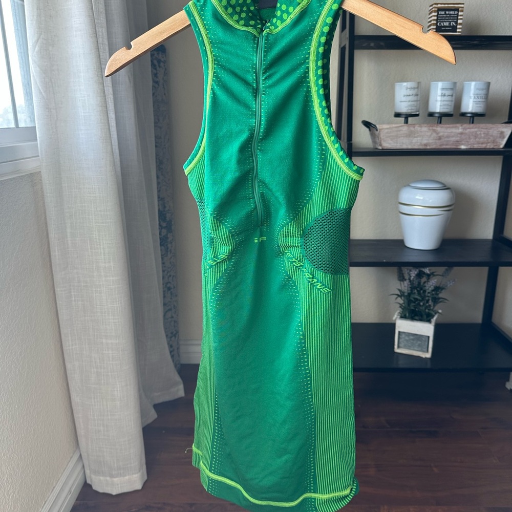 Green Sleeveless Tennis Dress